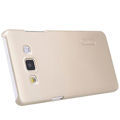 Пластиковый чехол Nillkin Super Frosted Shield Gold  для Samsung Galaxy A5(1)