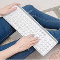 Беспроводная клавиатура Xiaomi MiiiW Keyboard Bluetooth Dual Mode (MWBK01), белая(#3)