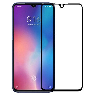 Противоударное защитное стекло Full Glue 0.3mm черное для Xiaomi Mi9 SE(1)