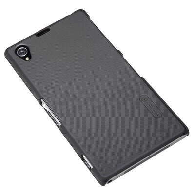 Пластиковый чехол с пленкой Nillkin Super Frosted Shield Black для Sony Xperia Z1 L39h(2)