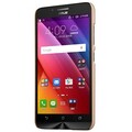 Пластиковый чехол с пленкой Nillkin Super Frosted Shield Gold для Asus Zenfone Go ZC500TG(#2)