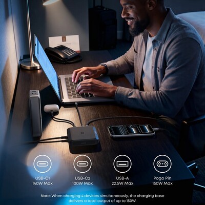 Зарядная станция Anker Prime Charging Base (150W, 3 Ports) A1903 черный(4)