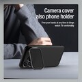 Чехол с защитой камеры и подставкой CamShield Prop Case (Transparent Black Camera Cover) черный для Apple iPhone 17 Pro Max(#9)