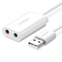USB Адаптер для наушников с микрофоном Ugreen External Sound Card