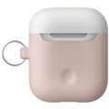 Силиконовый чехол с 2-мя сменными крышками и карабином Elago для AirPods Silicone DUO Case (EAPDH) Pink(#4)