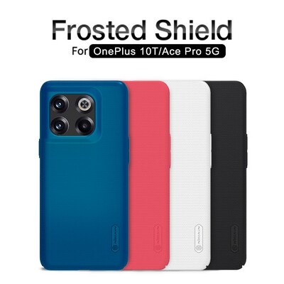 Пластиковый чехол с подставкой Nillkin Super Frosted Shield Синий для OnePlus Ace Pro(5)