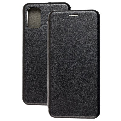 Чехол-книга на основе из силикона Book Case New 3D черный для Samsung Galaxy M31s(1)