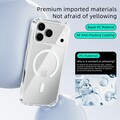 Защитный чехол с магнитной пластиной MagSafe TPU+PC Magic Mask Air Bairrer прозрачный для Apple iPhone 17 Pro Max(#6)