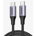 Кабель UGREEN US535-90440 USB-C to USB-C Cable 240W, в оплётке, 2m черный(#1)