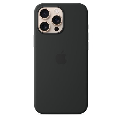 Силиконовый чехол с Magsafe черный для Apple iPhone 15 Pro Max(3)