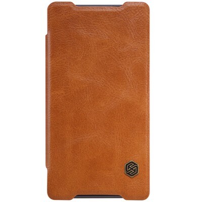 Кожаный чехол Nillkin Qin Leather Case Brown для Sony Xperia Z5 Compact(1)