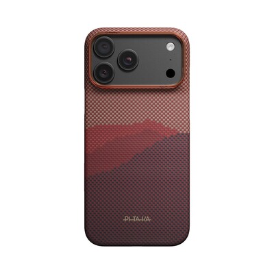 Кевларовый чехол с Magsafe Pitaka Edge Case Over The Horizon 2.0 Autumn Dusk для Apple iPhone 18 Pro(1)
