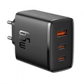 Сетевое зарядное устройство OS-Baseus Cube Pro Fast Charger 2C+U 65W  (P10152301113-00) Чёрный(#6)