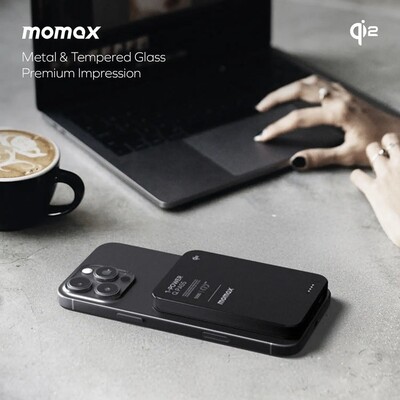 Внешний аккумулятор Momax 1-Power Q.Pass Qi2 Magnetic Wireless Power Bank 5000mAh (IP129Q2) пустынный титан(4)