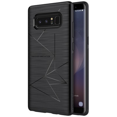 Силиконовая наладка Nillkin Magic Case Black с пластинами для автодержателя для Samsung Galaxy Note 8(3)