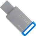 Флешка USB 3.1 (тип A) Kingston DataTraveler 50 64GB Metal/Blue (DT50/64GB)(#1)