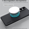 Пластиковый чехол с пластиной Magsafe Nillkin Super Frosted Shield Pro Magnetic Case Черный для Samsung Galaxy S25 Edge(#8)