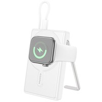 Внешний аккумулятор с функцией Magsafe и зарядкой для Apple watch MAXCO MP43 (10000mAh) белый