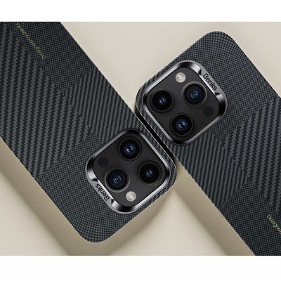 Ультратонкий карбоновый чехол Benks Montage ArmorAir with Kevlar черный для Apple iPhone 15 Pro Max(5)