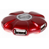 USB-хaб Smartbuy UFO 4 порта SB51-Red