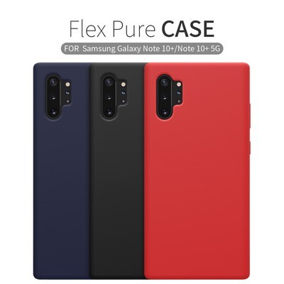 Силиконовый чехол-накладка Nillkin Flex Pure Case Синий для Samsung Galaxy Note 10 Plus(6)