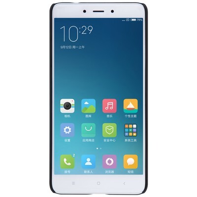 Пластиковый чехол с пленкой Nillkin Super Frosted Shield Black для Xiaomi Redmi Note 4(2)
