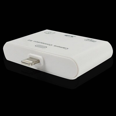 Переходник 3 в 1 Lightning to USB, SD, microSD Card Adapter для Apple(2)