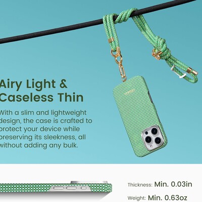 Кевларовый чехол Pitaka Ultra-Slim Case MagSafe Forest Green для Apple iPhone 16 Pro(4)