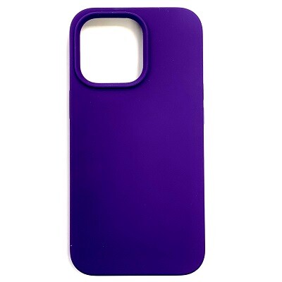 Силиконовый чехол Liquid Silicone Case с закрытым низом фиолетовый для Apple iPhone 13 Pro(1)