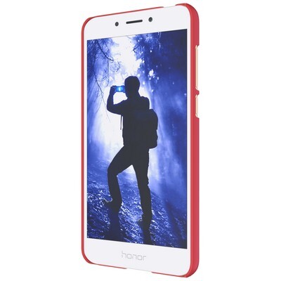 Пластиковый чехол с пленкой Nillkin Super Frosted Shield Red (Красный) для Huawei Honor 6A(2)