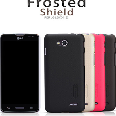 Пластиковый чехол Nillkin Super Frosted Shield Black для LG L90 D405(4)