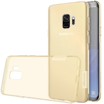 Силиконовый чехол Nillkin Nature TPU Case Золотой для Samsung G960 Galaxy S9(3)