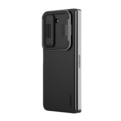 Силиконовая накладка Nillkin CamShield Silky Silicone Case Черная для Samsung Galaxy Z Fold 5(1)