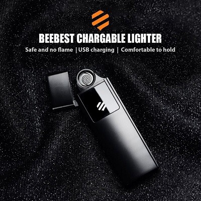 Зажигалка ветрозащитная беспламенная Beebest Ultra-thin Charging Lighter (L101)(4)