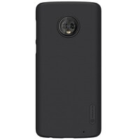 Пластиковый чехол с пленкой Nillkin Super Frosted Shield Черный для Motorola Moto G6 Plus