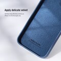 Силиконовая накладка Nillkin CamShield Silky Silicone Case Синяя для Apple iPhone 13(#4)