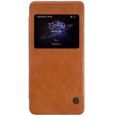 Кожаный чехол Nillkin Qin Leather Case Brown для Huawei Honor V8(1)