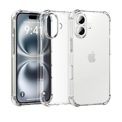 Противоударный чехол PC + TPU iPAKY Crystal Clear Series прозрачный для Apple iPhone 16(1)