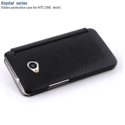 Кожаный чехол HOCO Crystal leather Case Black для HTC One mini/M4(3)