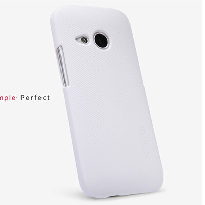 Пластиковый чехол Nillkin Super Frosted Shield White для HTC One M8 mini 2(1)