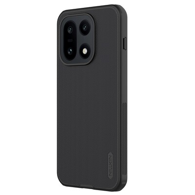 Пластиковый чехол с пластиной Magsafe Nillkin Super Frosted Shield Pro Magnetic Case черный для OnePlus 15(2)