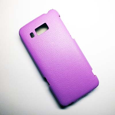 Кожаный чехол Armor Case Purple для Huawei Ascend W2(2)