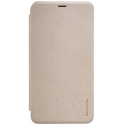 Полиуретановый чехол Nillkin Sparkle Leather Case Gold для Meizu M1 Metal(1)