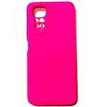 Силиконовый чехол Silicone Case с логотипом ярко-розовый для Xiaomi Redmi Note 11s(#1)