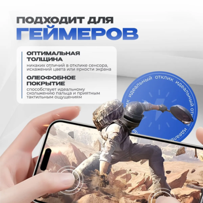 Матовое защитное стекло Supglass SG-13 Matt Gaming для Samsung Galaxy S26 Plus(2)