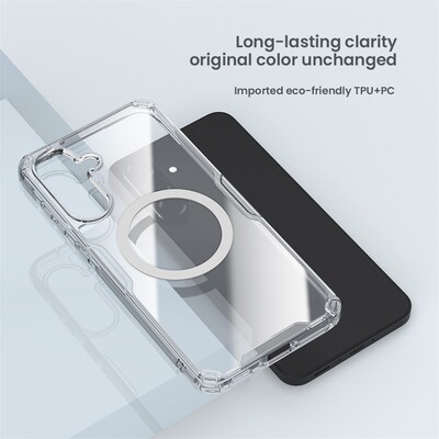 Силиконовый чехол Nillkin Nature TPU Pro Magnetic Case прозрачный для Samsung Galaxy A57(7)