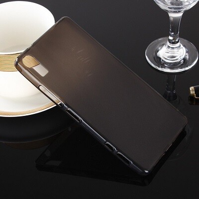 Силиконовый бампер TPU Case 1mm черный матовый для Lenovo Vibe Shot Z90(1)