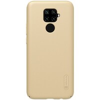 Пластиковый чехол с подставкой Nillkin Super Frosted Shield Золотой для Huawei Mate 30 Lite (Nova 5i Pro)
