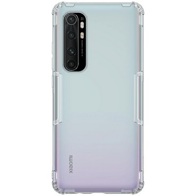 Силиконовый чехол Nillkin Nature TPU Case Серый для Xiaomi Mi Note 10 Lite(1)