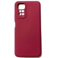 Силиконовый чехол Silicone Case с логотипом бордовый для Xiaomi Redmi Note 11s(#1)